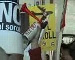 Video grabado por un vecino sobre la manifestación del 19 de marzo de 2005 en las terminales del aeropuerto del Prat